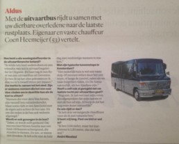 uitvaartbus in het Parool